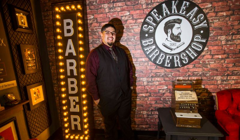 Las Vegas barbershop pays tribute to grandfather, classic times